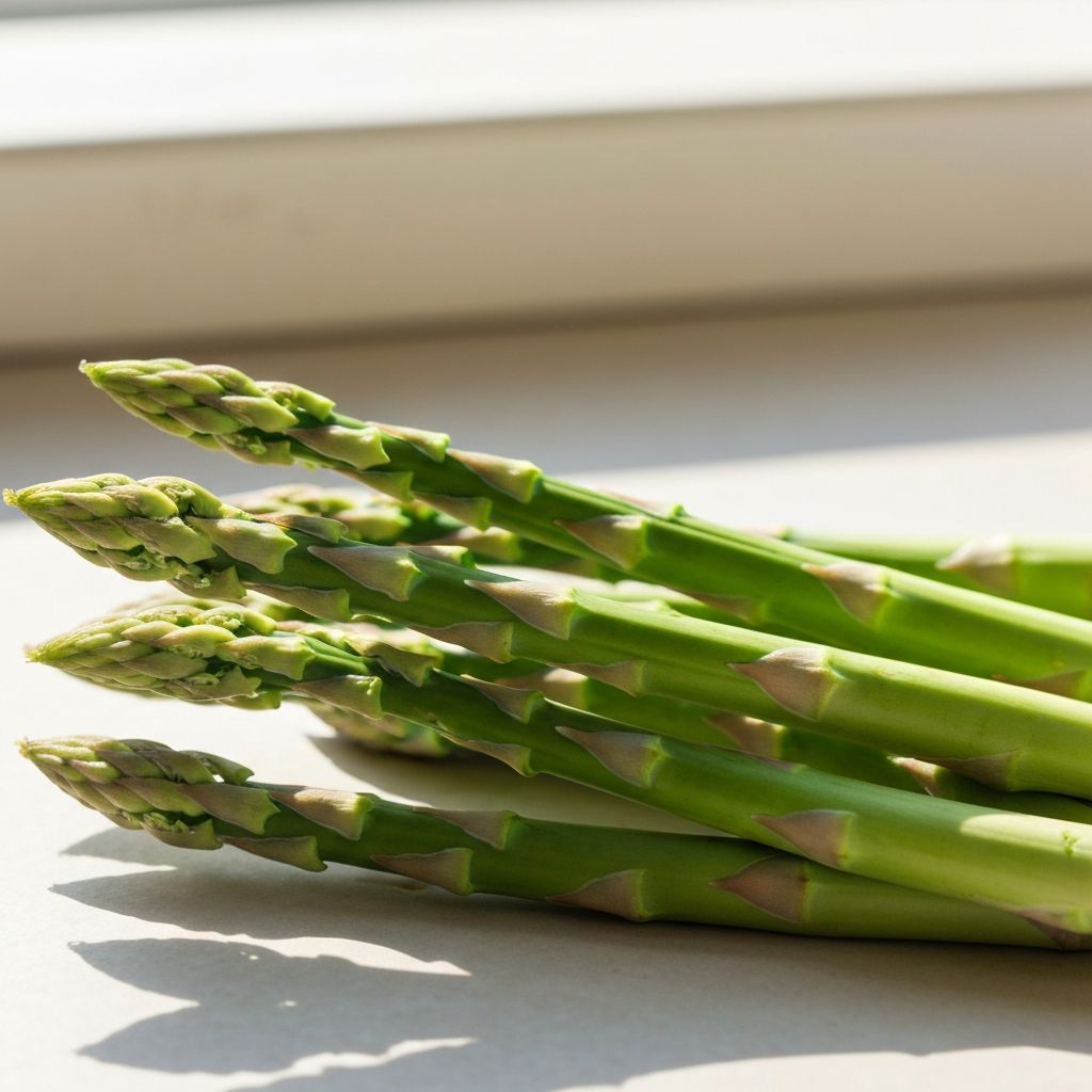Fresh green asparagus spears